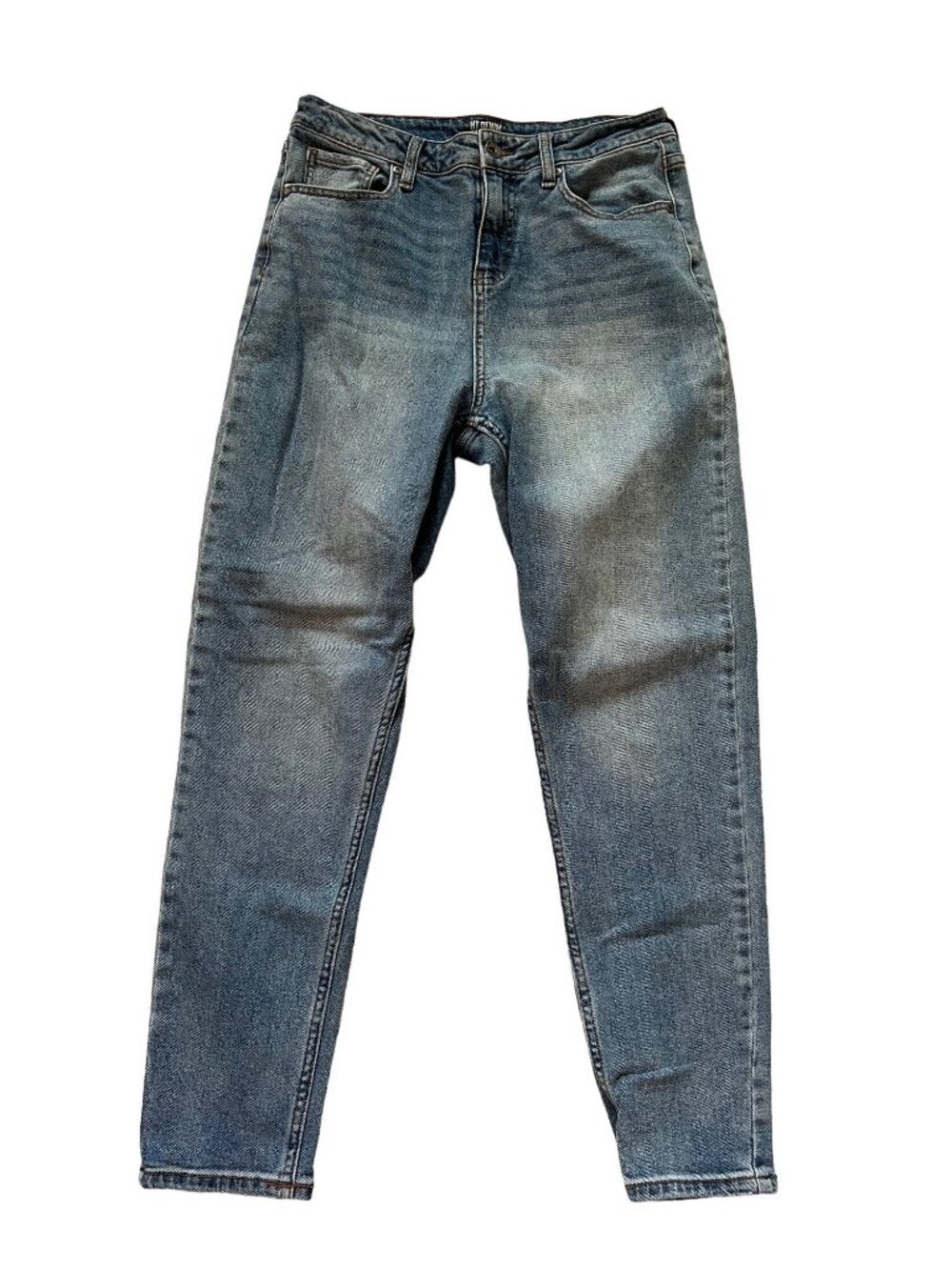HT Denim Mom Jean Blue Jeans Women's Size 5 Straight Leg Y2K 90s
